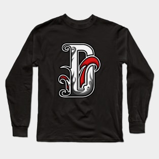 initials of the D Long Sleeve T-Shirt